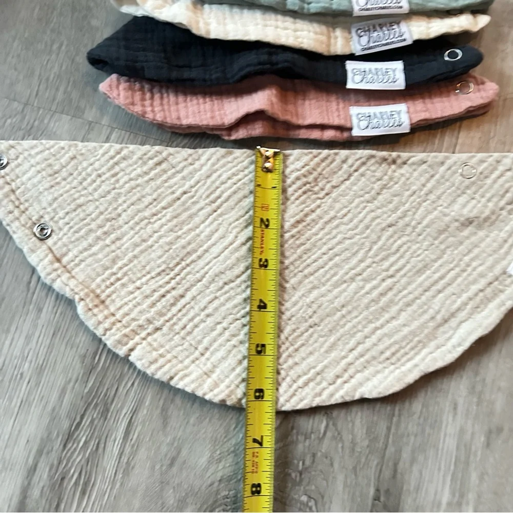 5 Charley Charles Thick Gauze Drool Bib Set
